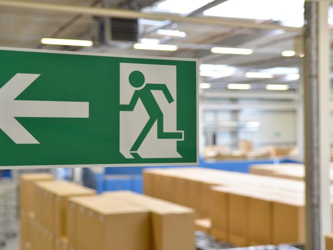 POP Door Sign Running Man
